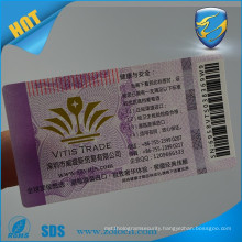 special custom printed hologram Anti-Counterfeit scratch off code label